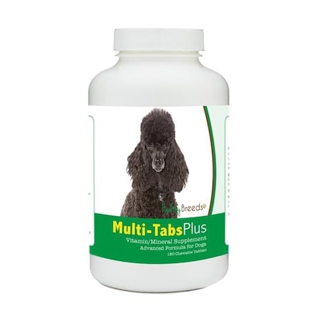 Healthy Breeds 840235181798 Poodle Multi-Tabs Plus Chewable Tablets - 180 Count 840235181798